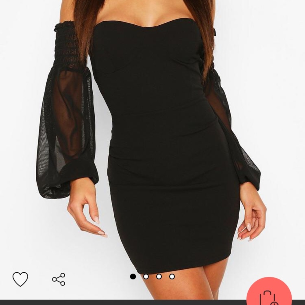 Black mini dress